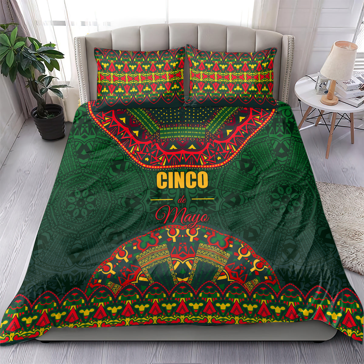 Cinco de Mayo 2024 Bedding Set Mexican Folk Pattern - Wonder Print Shop