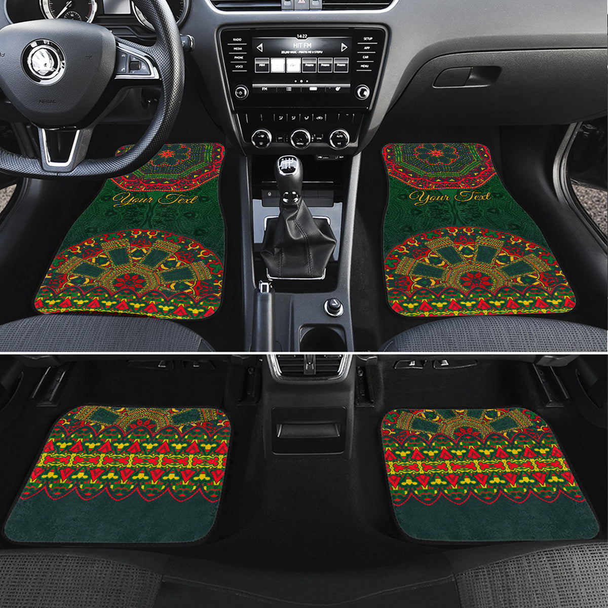 Cinco de Mayo 2024 Car Mats Mexican Folk Pattern - Wonder Print Shop