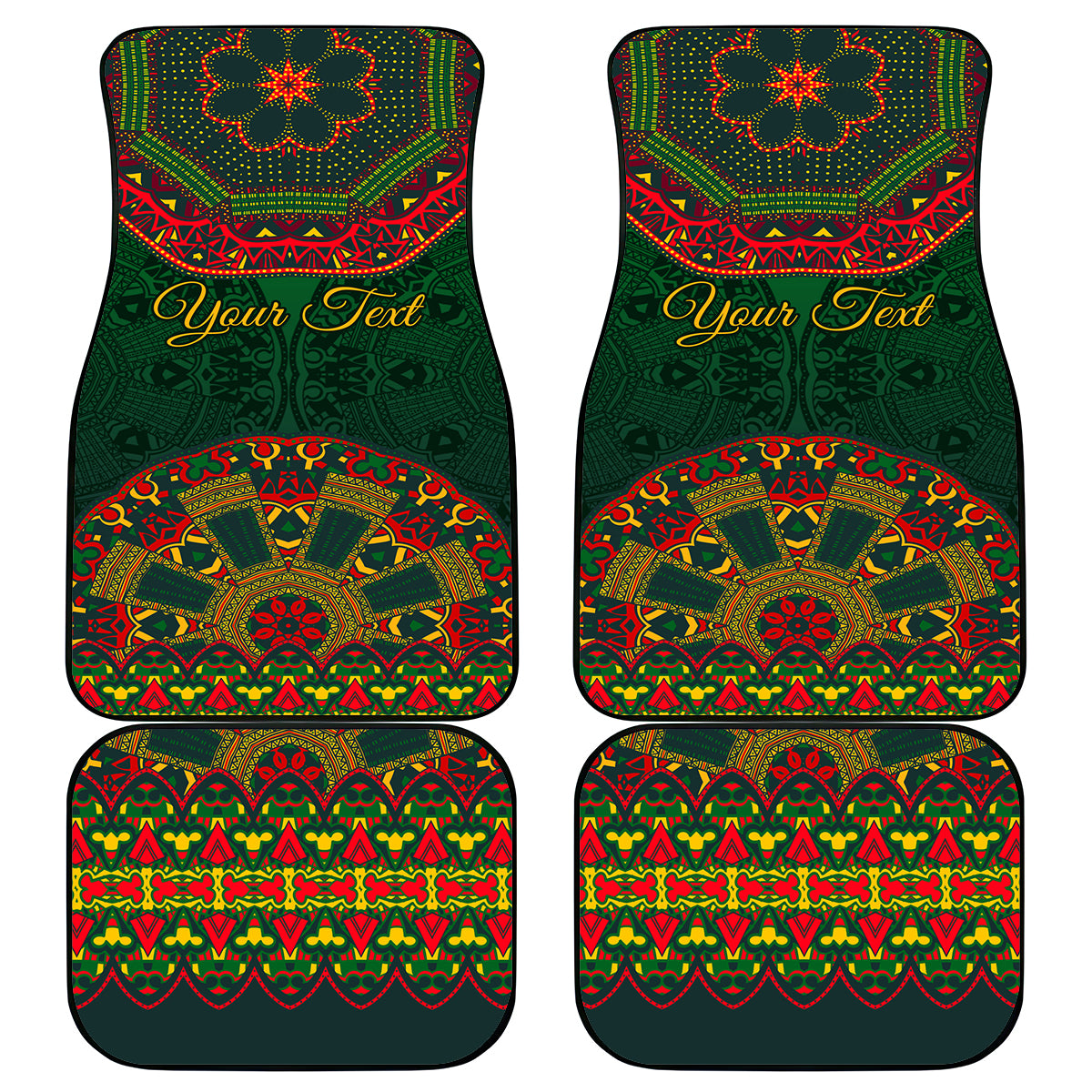 Cinco de Mayo 2024 Car Mats Mexican Folk Pattern - Wonder Print Shop
