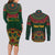 Cinco de Mayo 2024 Couples Matching Long Sleeve Bodycon Dress and Long Sleeve Button Shirt Mexican Folk Pattern - Wonder Print Shop