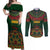 Cinco de Mayo 2024 Couples Matching Off Shoulder Maxi Dress and Long Sleeve Button Shirt Mexican Folk Pattern - Wonder Print Shop
