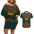 Cinco de Mayo 2024 Couples Matching Off Shoulder Short Dress and Hawaiian Shirt Mexican Folk Pattern - Wonder Print Shop
