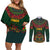 Cinco de Mayo 2024 Couples Matching Off Shoulder Short Dress and Long Sleeve Button Shirt Mexican Folk Pattern - Wonder Print Shop
