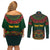 Cinco de Mayo 2024 Couples Matching Off Shoulder Short Dress and Long Sleeve Button Shirt Mexican Folk Pattern - Wonder Print Shop