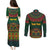 Cinco de Mayo 2024 Couples Matching Puletasi and Long Sleeve Button Shirt Mexican Folk Pattern - Wonder Print Shop