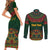Cinco de Mayo 2024 Couples Matching Short Sleeve Bodycon Dress and Long Sleeve Button Shirt Mexican Folk Pattern - Wonder Print Shop