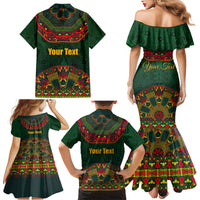 Cinco de Mayo 2024 Family Matching Mermaid Dress and Hawaiian Shirt Mexican Folk Pattern - Wonder Print Shop