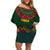 Cinco de Mayo 2024 Family Matching Off Shoulder Short Dress and Hawaiian Shirt Mexican Folk Pattern - Wonder Print Shop