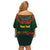 Cinco de Mayo 2024 Family Matching Off Shoulder Short Dress and Hawaiian Shirt Mexican Folk Pattern - Wonder Print Shop