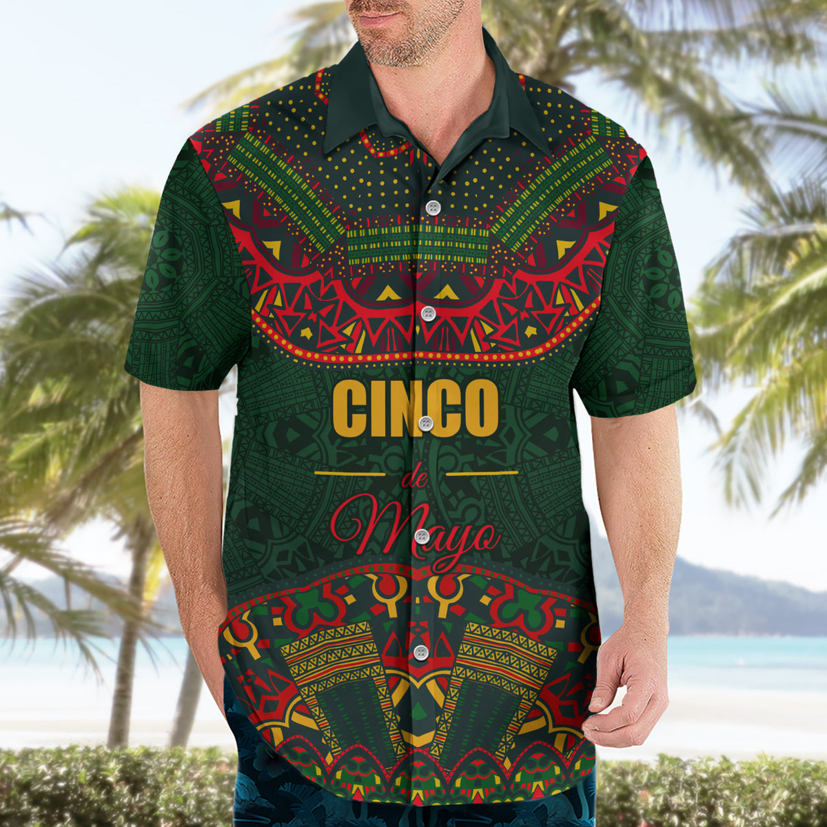 Cinco de Mayo 2024 Hawaiian Shirt Mexican Folk Pattern - Wonder Print Shop