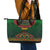 Cinco de Mayo 2024 Leather Tote Bag Mexican Folk Pattern - Wonder Print Shop