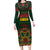 Cinco de Mayo 2024 Long Sleeve Bodycon Dress Mexican Folk Pattern - Wonder Print Shop