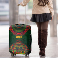Cinco de Mayo 2024 Luggage Cover Mexican Folk Pattern - Wonder Print Shop
