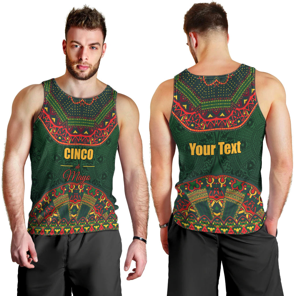 Cinco de Mayo 2024 Men Tank Top Mexican Folk Pattern - Wonder Print Shop