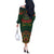 Cinco de Mayo 2024 Off The Shoulder Long Sleeve Dress Mexican Folk Pattern - Wonder Print Shop