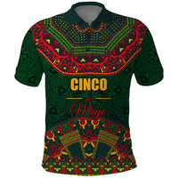 Cinco de Mayo 2024 Polo Shirt Mexican Folk Pattern - Wonder Print Shop