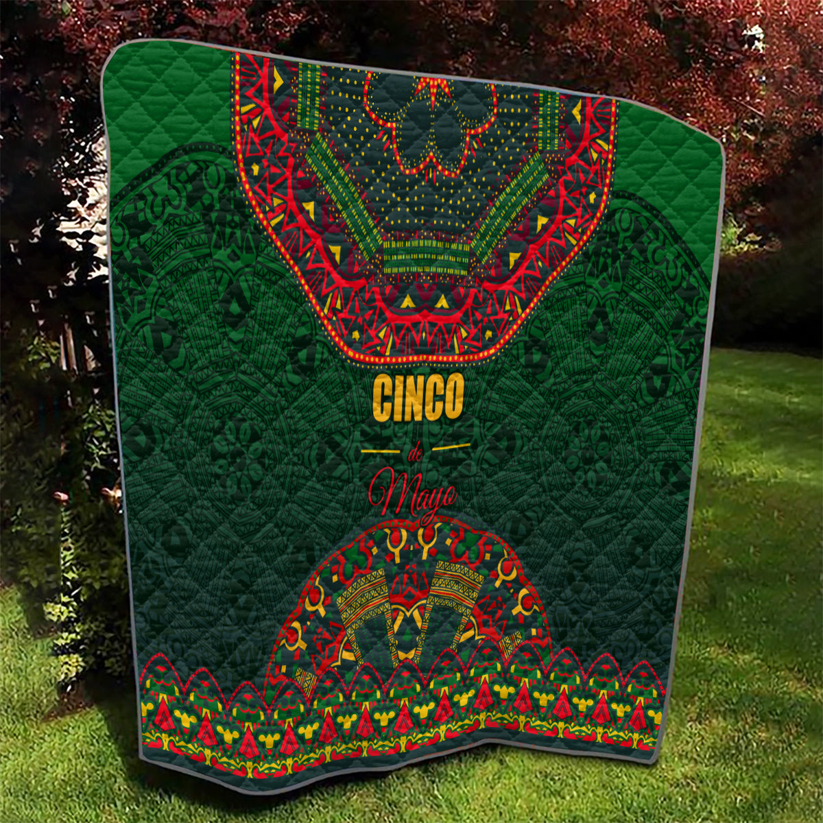 Cinco de Mayo 2024 Quilt Mexican Folk Pattern - Wonder Print Shop
