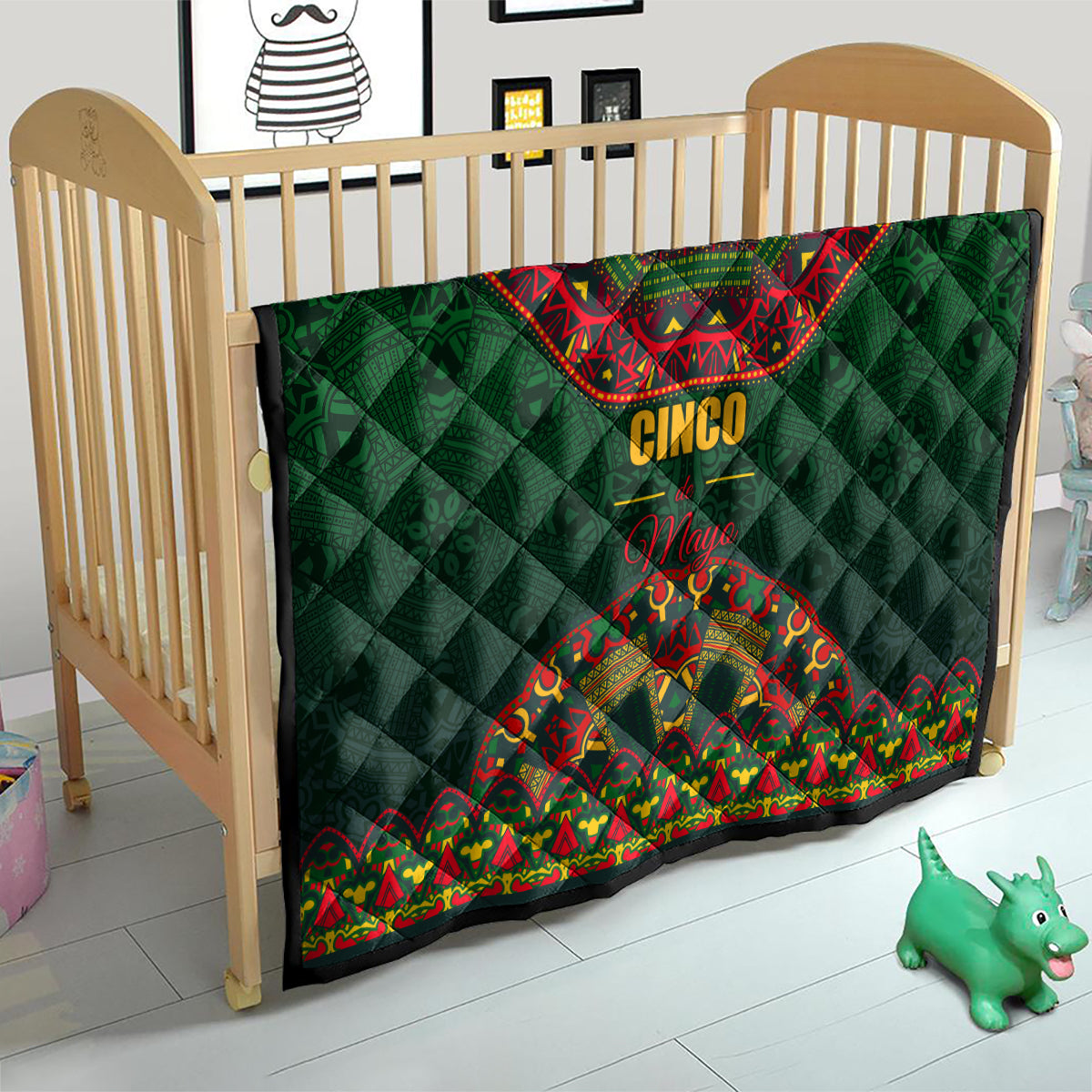 Cinco de Mayo 2024 Quilt Mexican Folk Pattern - Wonder Print Shop