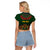 Cinco de Mayo 2024 Raglan Cropped T Shirt Mexican Folk Pattern - Wonder Print Shop