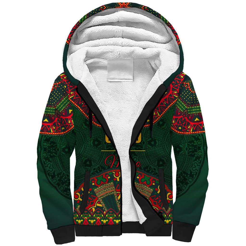 Cinco de Mayo 2024 Sherpa Hoodie Mexican Folk Pattern - Wonder Print Shop