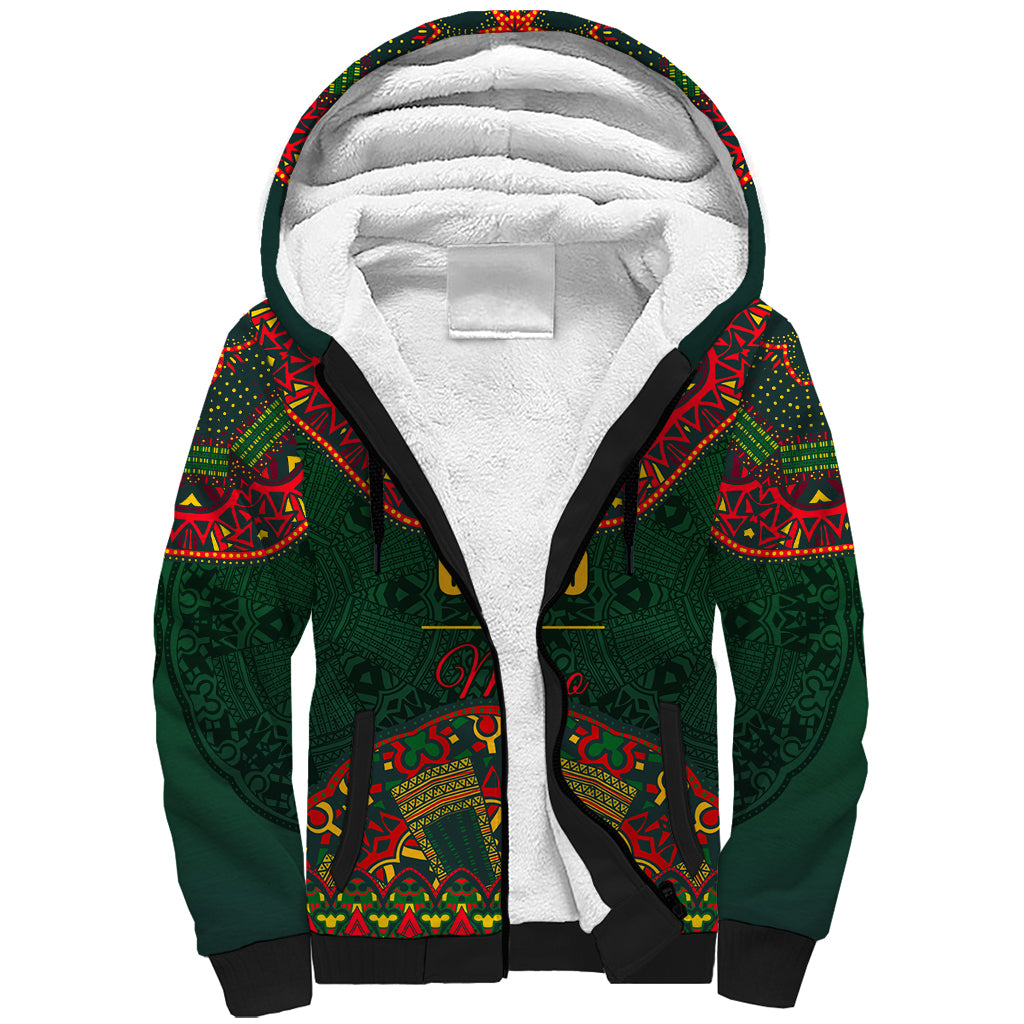 Cinco de Mayo 2024 Sherpa Hoodie Mexican Folk Pattern - Wonder Print Shop