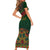 Cinco de Mayo 2024 Short Sleeve Bodycon Dress Mexican Folk Pattern - Wonder Print Shop