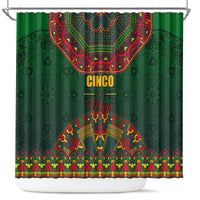 Cinco de Mayo 2024 Shower Curtain Mexican Folk Pattern
