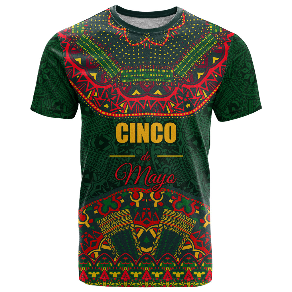 Cinco de Mayo 2024 T Shirt Mexican Folk Pattern - Wonder Print Shop