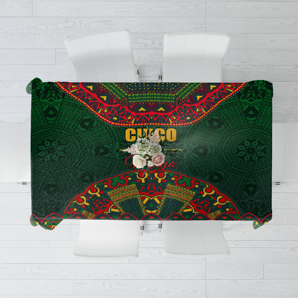Cinco de Mayo 2024 Tablecloth Mexican Folk Pattern - Wonder Print Shop