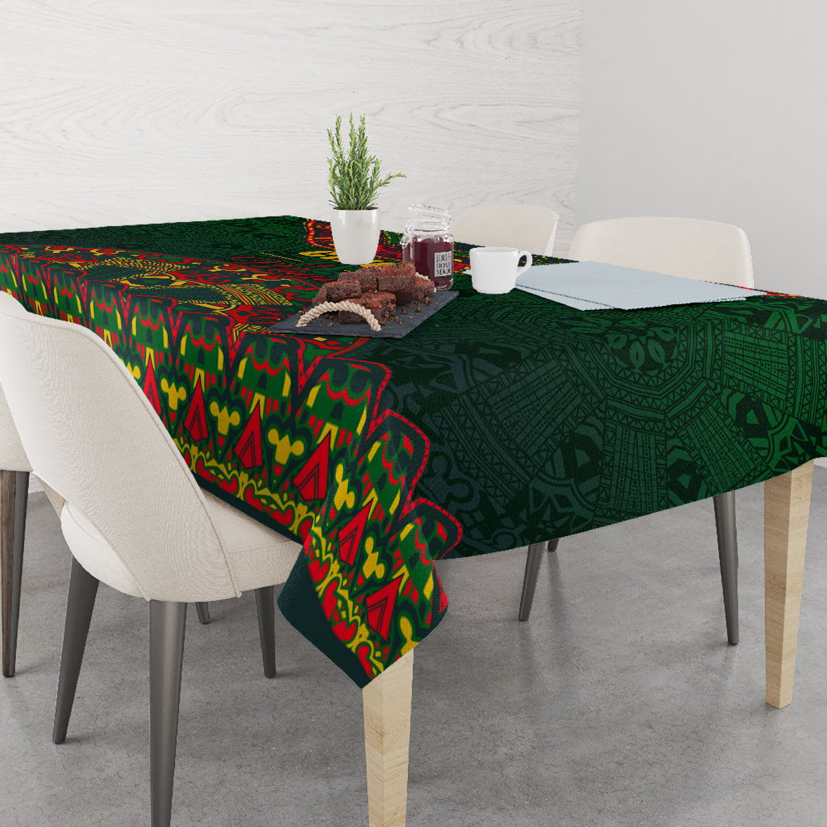 Cinco de Mayo 2024 Tablecloth Mexican Folk Pattern - Wonder Print Shop