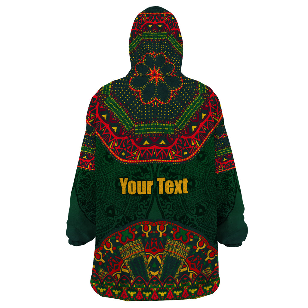 Cinco de Mayo 2024 Wearable Blanket Hoodie Mexican Folk Pattern - Wonder Print Shop