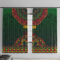 Cinco de Mayo 2024 Window Curtain Mexican Folk Pattern - Wonder Print Shop