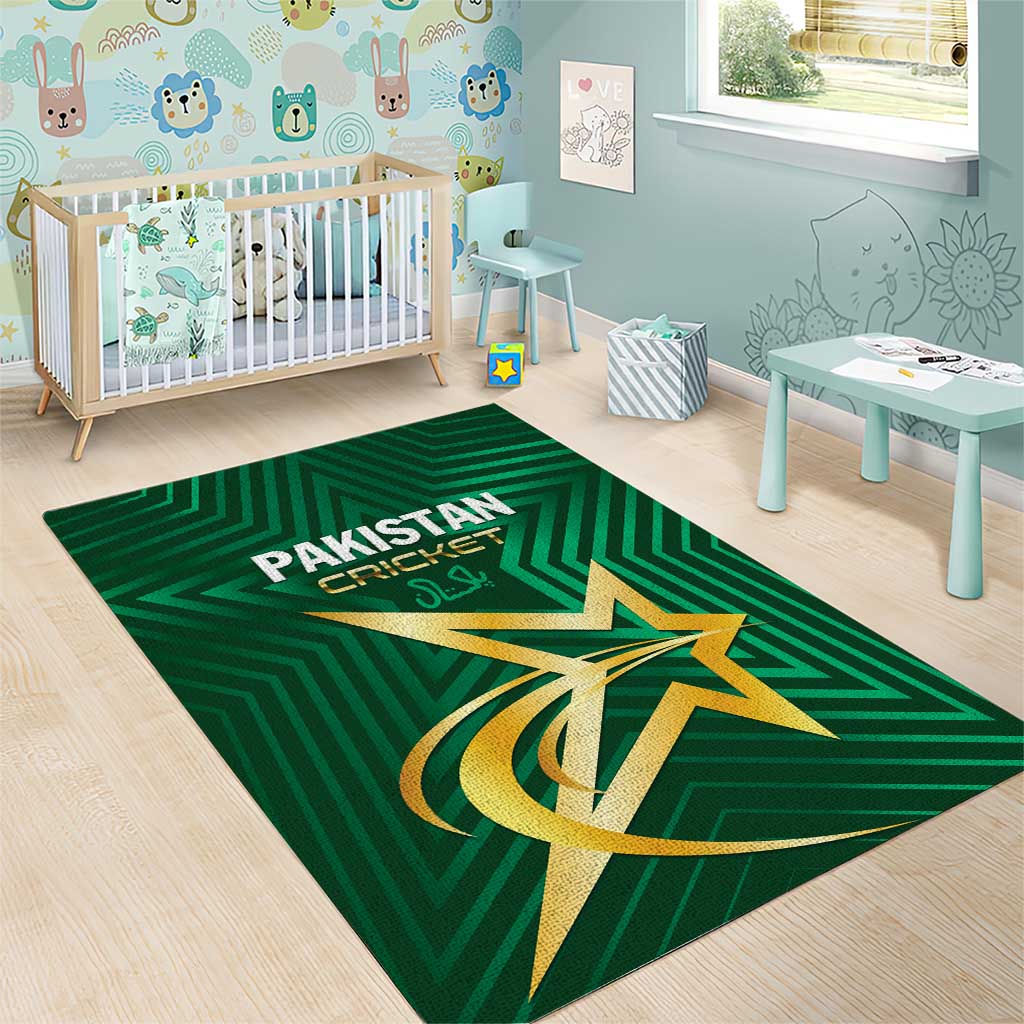 Pakistan Cricket Area Rug The Boys In Green