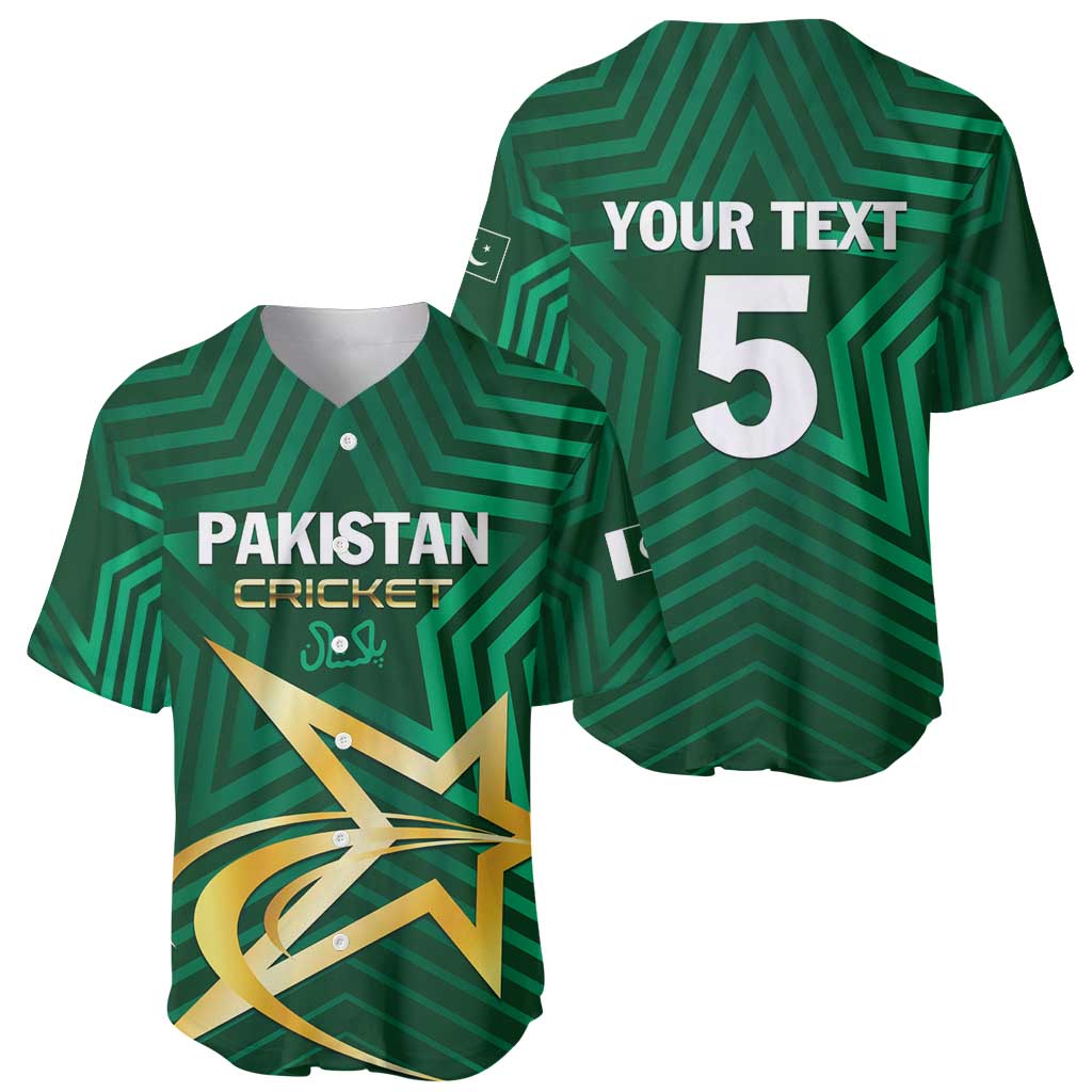 Custom Pakistan Cricket Baseball Jersey The Boys In Green