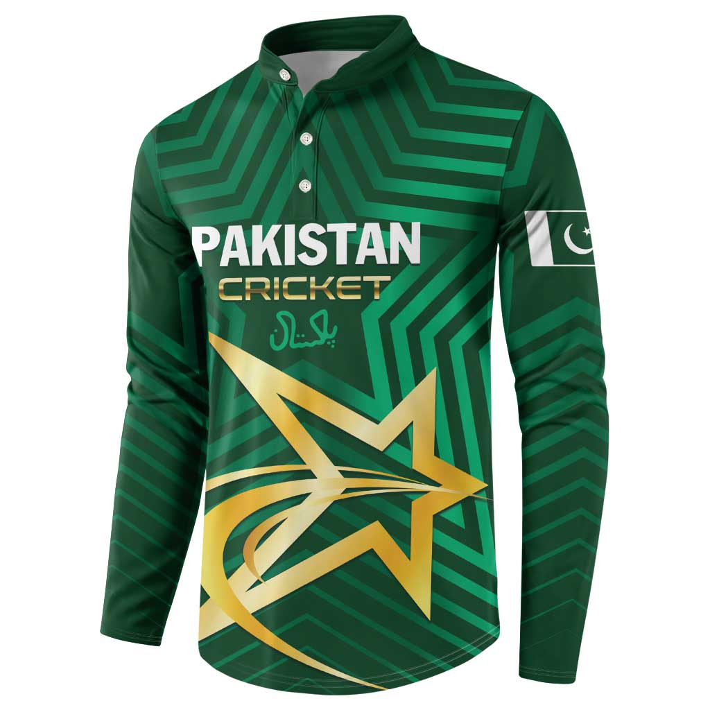 Custom Pakistan Cricket Button Sweatshirt The Boys In Green
