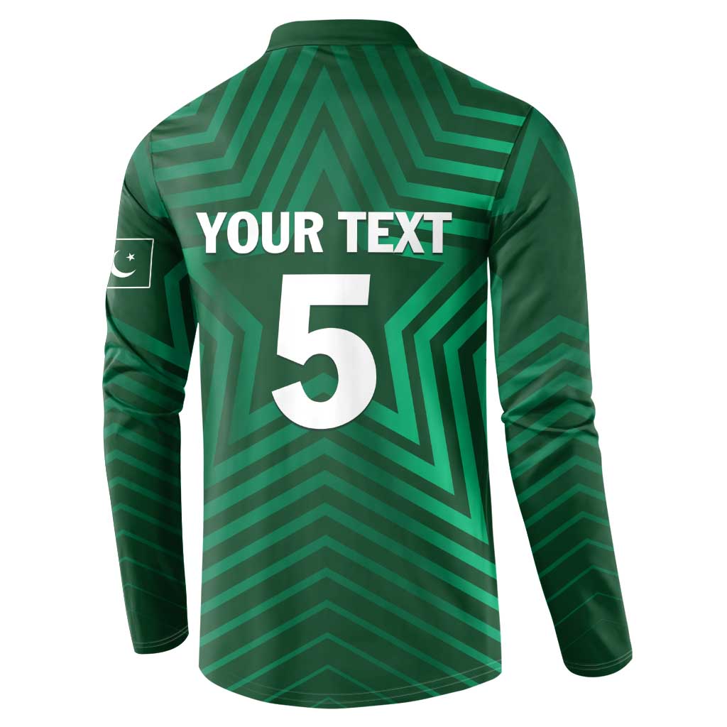 Custom Pakistan Cricket Button Sweatshirt The Boys In Green