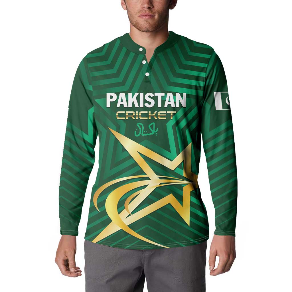 Custom Pakistan Cricket Button Sweatshirt The Boys In Green