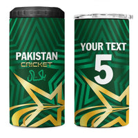 Custom Pakistan Cricket 4 in 1 Can Cooler Tumbler The Boys In Green