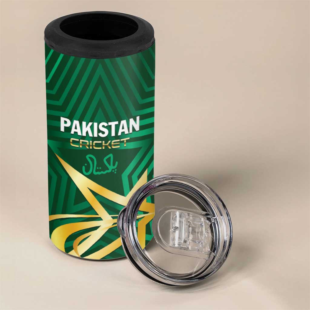 Custom Pakistan Cricket 4 in 1 Can Cooler Tumbler The Boys In Green