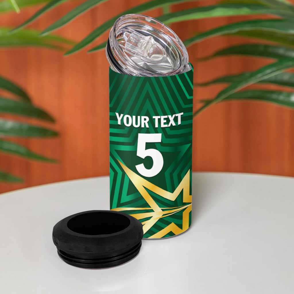 Custom Pakistan Cricket 4 in 1 Can Cooler Tumbler The Boys In Green