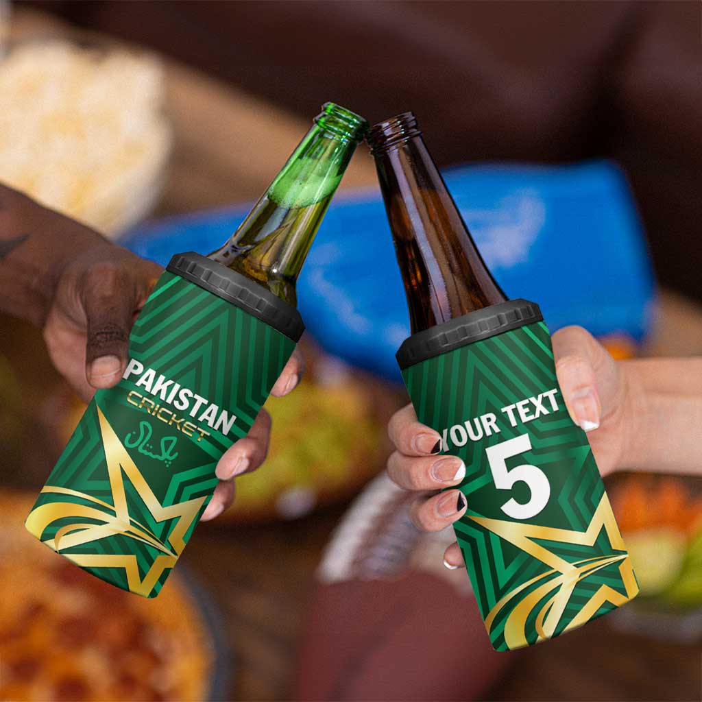 Custom Pakistan Cricket 4 in 1 Can Cooler Tumbler The Boys In Green