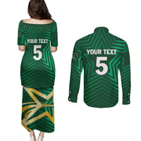 Custom Pakistan Cricket Couples Matching Puletasi and Long Sleeve Button Shirt The Boys In Green