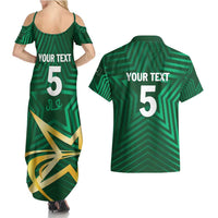 Custom Pakistan Cricket Couples Matching Summer Maxi Dress and Hawaiian Shirt The Boys In Green
