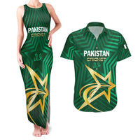 Custom Pakistan Cricket Couples Matching Tank Maxi Dress and Hawaiian Shirt The Boys In Green