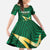 Custom Pakistan Cricket Family Matching Off The Shoulder Long Sleeve Dress and Hawaiian Shirt The Boys In Green