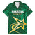 Custom Pakistan Cricket Family Matching Off The Shoulder Long Sleeve Dress and Hawaiian Shirt The Boys In Green