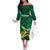 Custom Pakistan Cricket Family Matching Off The Shoulder Long Sleeve Dress and Hawaiian Shirt The Boys In Green