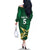 Custom Pakistan Cricket Family Matching Off The Shoulder Long Sleeve Dress and Hawaiian Shirt The Boys In Green