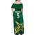 Custom Pakistan Cricket Family Matching Off Shoulder Maxi Dress and Hawaiian Shirt The Boys In Green