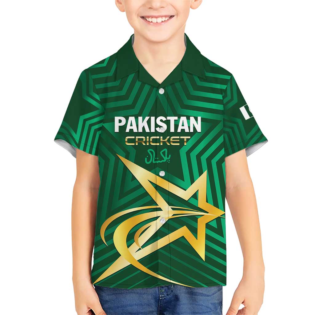 Custom Pakistan Cricket Family Matching Short Sleeve Bodycon Dress and Hawaiian Shirt The Boys In Green